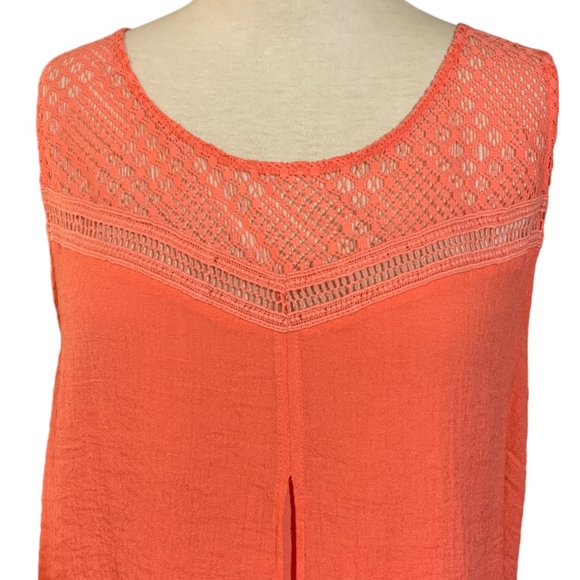 AB Studio Layered Eyelet Lace Tank Top - Picture 2 of 8